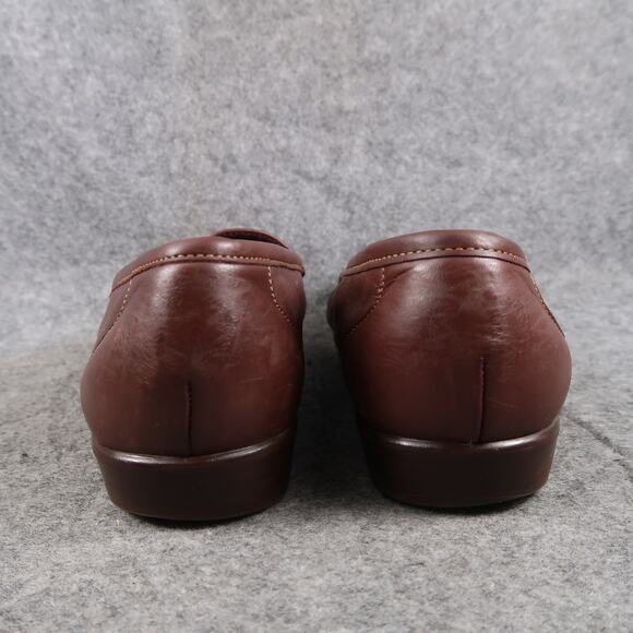 SAS Shoes Womens 9 W Loafer Moccasins Slip On Tripad Comfort Leather Brown Moc - Picture 5 of 13
